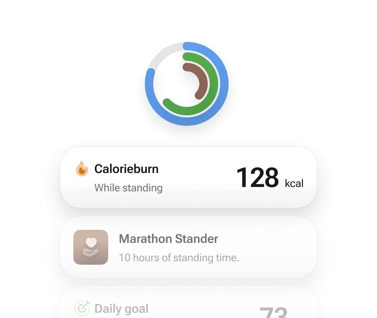 Track your activity in real time.
